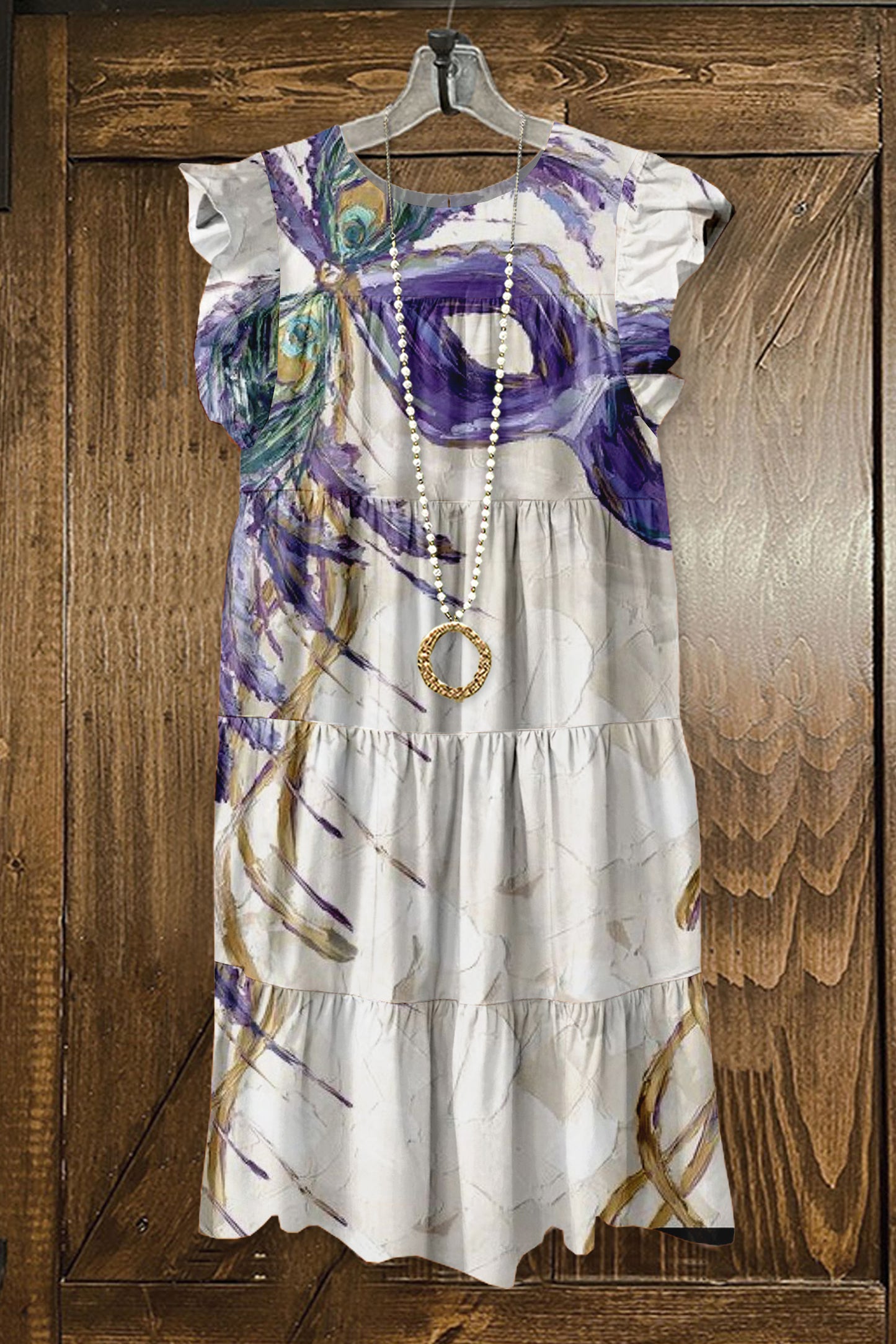 Pretty Mardi Gras Ruffle Dress