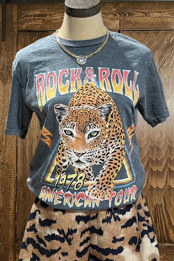 Vintage Rock Roll American Tour T-Shirt