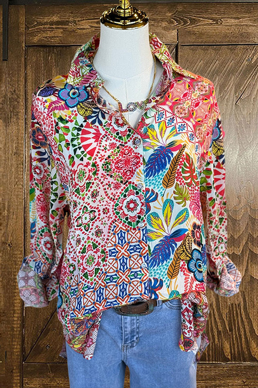 Pretty Floral Print Shirt