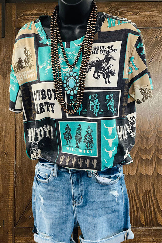 Vintage  Turquoise Rodeo Dreams T-Shirt