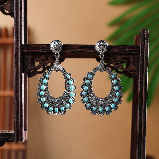 Teardrop Turquoise Earrings