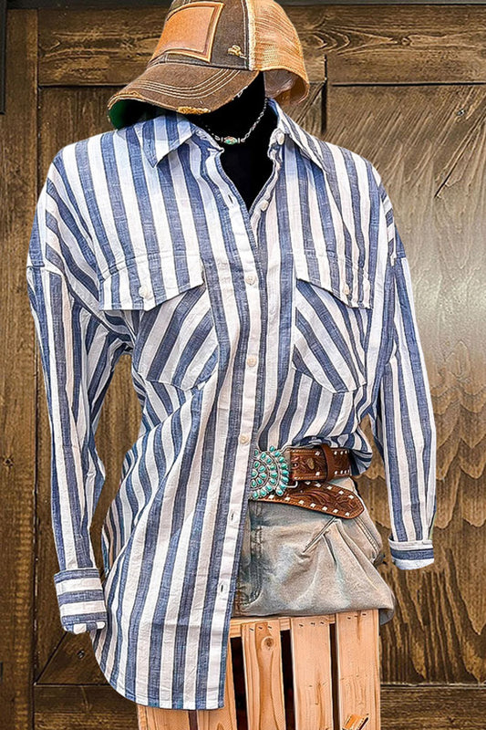 Classic Cowboy Striped Shirt