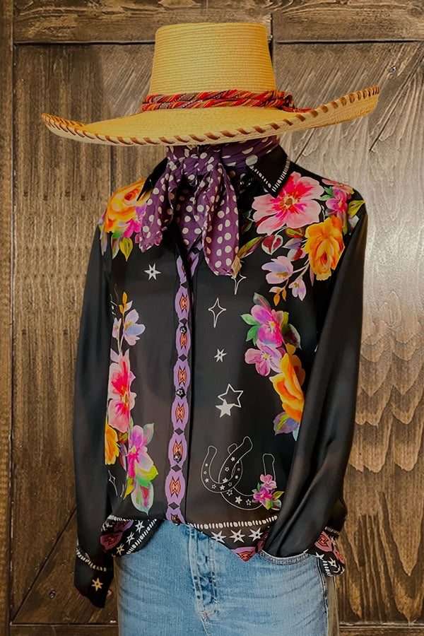 Charming Western Floral Shirt