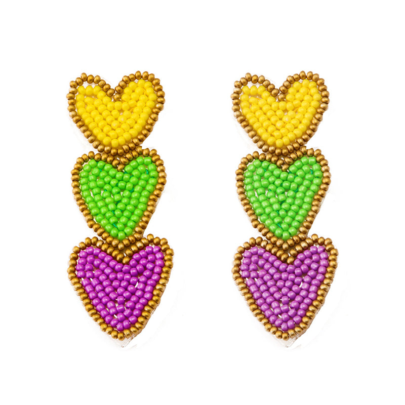 Mardi Gras Bead Earrings