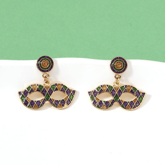 Mardi Gras Mask Earrings