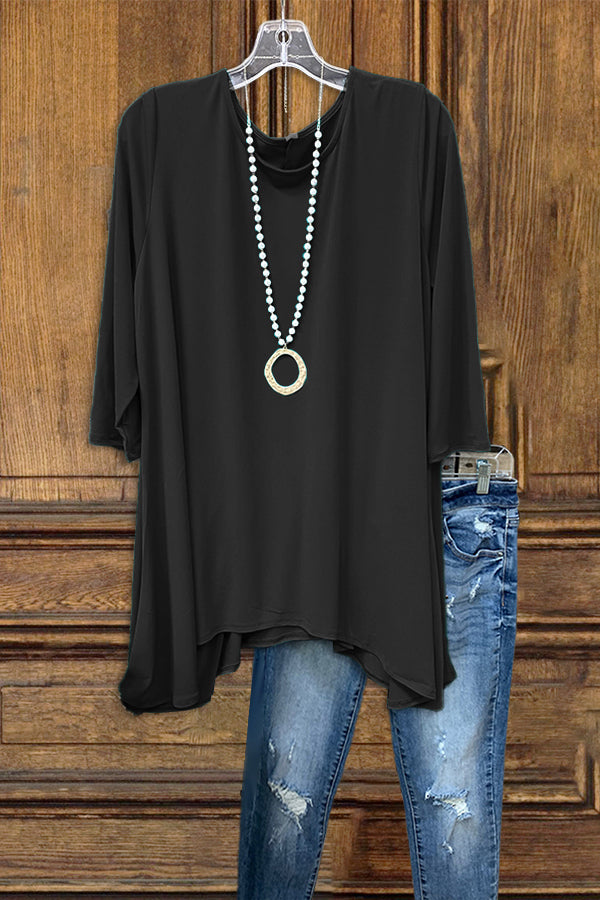 Casual Multicolor Round Neck T-shirt